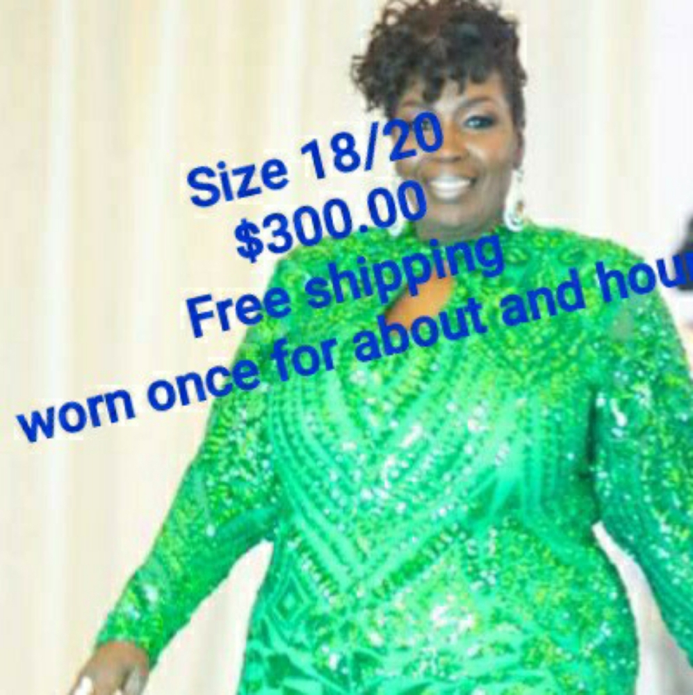 Plus size Custom made evening gown